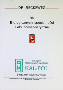 95 biologicznych specjalności leki homeopatyczne