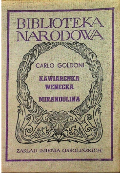 Kawiarenka Wenecka / Mirandolina