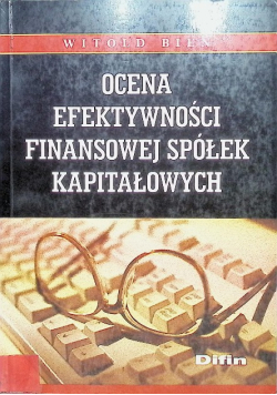 Ocena efektywności finansowej spółek kapitałowych
