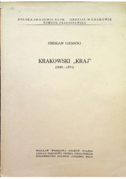 Krakowski Kraj (1869-1874 )