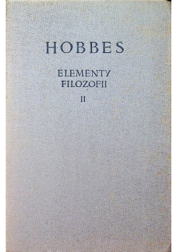 Elementy Filozofii Tom II