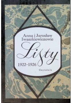 Iwaszkiewicz Listy 1922 - 1926