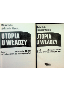 Utopia u władzy Tom I i II