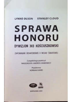 Sprawa honoru