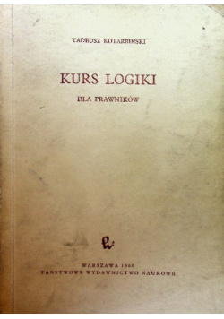 Kurs logiki dla prawników