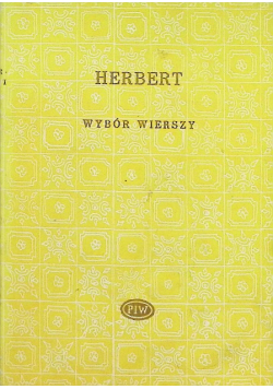 Herbert Wybór wierszy
