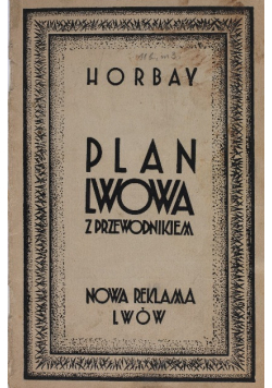 Plan Lwowa z przewodnikiem 1935 r.