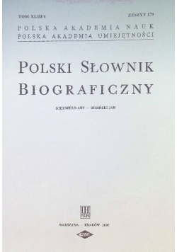 Polski Słownik Biograficzny Zeszyt 179
