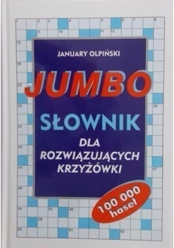 Jumbo Słownik dla rozwiązujących krzyżówki