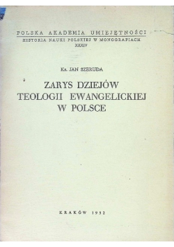 Zarys dziejów teologii ewangelickiej w Polsce