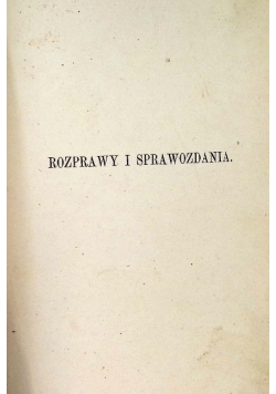 Rozprawy i sprawozdania 1895 r.