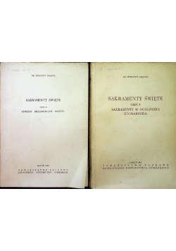 Sakramenty święte Część 1 i 2