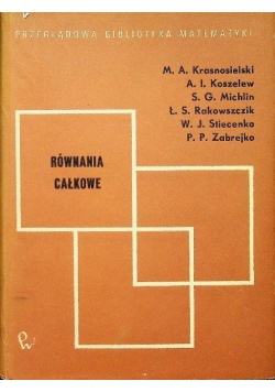 Równania całkowe