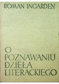 O poznawaniu dzieła literackiego