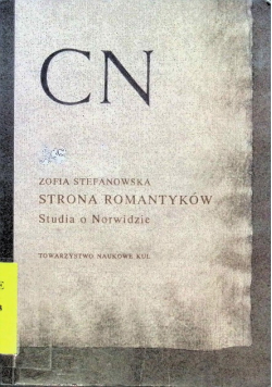 Strona romantyków Studia o Norwidzie