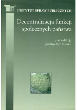 Decentralizacja funkcji społecznych państwa