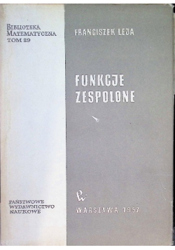Funkcje zespolone