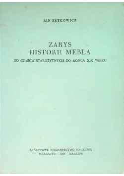 Zarys historii mebla