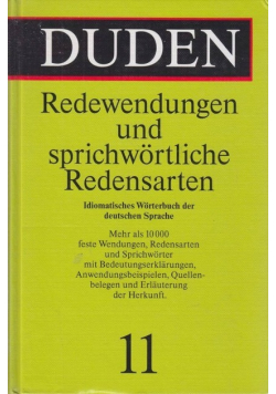 Duden Redewendungen Und Sprichwortliche Redensarten Tom 11