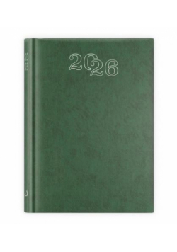 Kalendarz 2026 A5 dzienny standard zielony