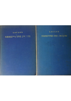 Niebezpieczne związki Tom 1 i 2 ok. 1925 r.