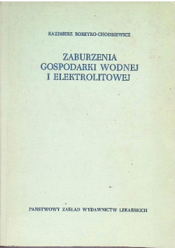 Zaburzenia gospodarki wodnej i elektrolitowej