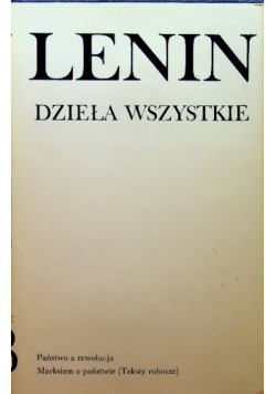 Lenin Dzieła Wszystkie Tom 33