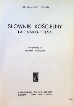 Słownik kościelny łacińsko - polski