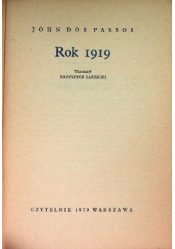 Rok 1919