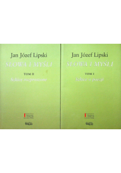 Lipski Słowa i myśli Tom I i II