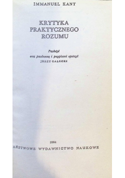 Krytyka praktycznego rozumu