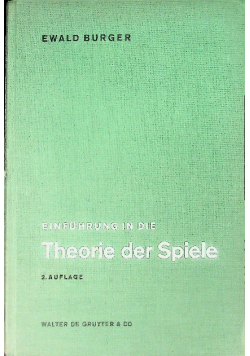 Einführung in die Theorie der Spiele