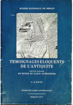 Temoignages eloquents de l'antiquite