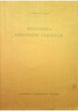 Mechanika Ośrodków Ciągłych