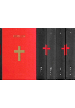 Biblia Pismo Święte Starego i Nowego Testamentu Tom I do IV