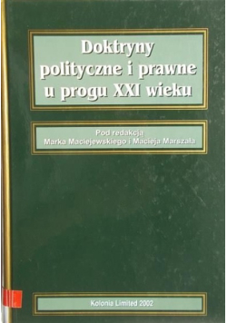 Doktryny polityczne i prawne u progu XXI wieku