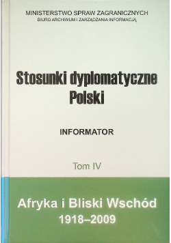 Stosunki dyplomatyczne polski Tom IV