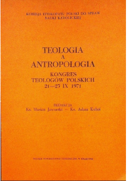 Teologia a antropologia