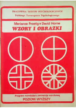 Wzory i obrazki podręcznik program rozwijający percepcję wzrokową poziom wyższy