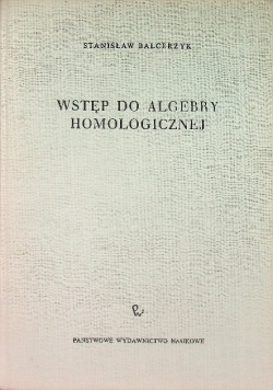 Wstęp do algebry homologicznej