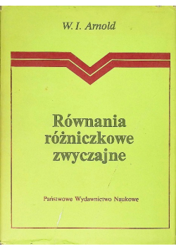 Równania różniczkowe zwyczajne