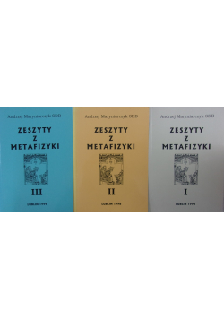 Zeszyt z metafizyki Tom I do III