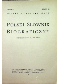 Polski słownik biograficzny Tom XXIX / 2  Zeszyt 121