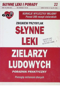 Słynne leki zielarzy ludowych Tom 22