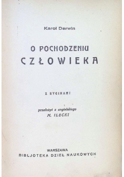 Nauka o pochodzeniu człowieka, 1929 r.