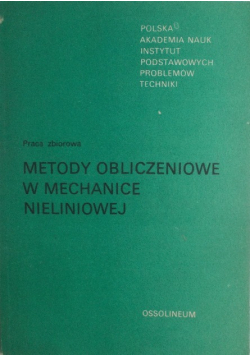 Metody obliczeniowe w mechanice nieliniowej