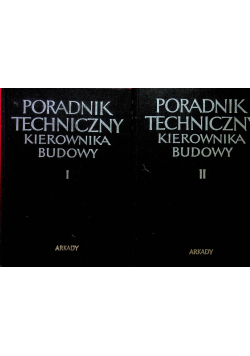 Poradnik techniczny kierownika budowy Tom 1 i 2