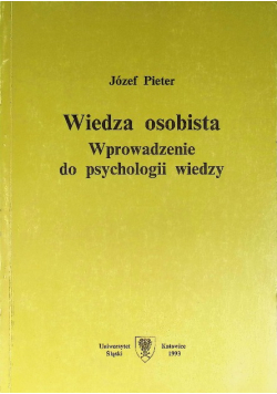 Wiedza osobista wprowadzanie do psychologii wiedzy