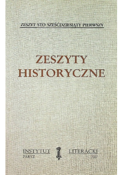 Zeszyty historyczne Zeszyt 161