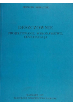 Deszczownie Projektowanie, wykonawstwo, eksploatacja